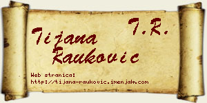 Tijana Rauković vizit kartica